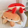 Stuffed Plush Animals Intresting Simulation Sea Bread Crab Stuffed Short Hair Plush Toy High Quality Funny Doll Birthday Gifts For Kids