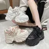 Sapatos de vestido 2023 y sneaker plataforma moda rosa esportes tênis mulher verão respirável malha andando casual senhoras sapato 230809