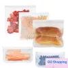 Refrigerator Food Bag Reusable Vacuum Silicone Food Fresh Bag Sealer Milk Fruit Meat Storage Bags Organizer Bags 100pcs Wholesale