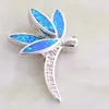 Dangle Earrings JLP944 Clever Elegant Dragonfly Opal Round Ear Stud Ms. Jewelry Gift