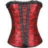 Bustiers & Corsets Women Sexy Dress Plus Size Lace Costume Overbust Burlesque Corset Skirt Set Victorian Bustier Corselet Top