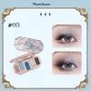 Ombre à paupières fleur sait clair de lune sirène fard à paupières Palette 8 couleurs mat miroitant paillettes maquillage cosmétique beauté 230809