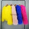 Women's Jackets HJQJLJLS Colorful Boho Fluffy Women Faux Fur Coat Black White Pink Plush Coat Female Fur Jacket Autumn Winter Shaggy Outerwear J230810