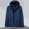 Men's Jackets Three In One Two Piece Jacket Autumn And Winter Velvet Thickened Warm Windproof Mountaineering Skiing