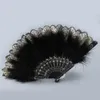 Продукты в китайском стиле Lolita White Feather Fant Fan Японский сладкий классический черный фанат свадебный танцевальный танце