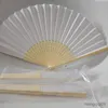 Produtos de estilo chinês 10/20/30 peças ventilador de papel branco portátil fãs de casamento presentes para convidados decoração de festa de aniversário