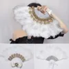 Produkty w stylu chińskim powieść fan fan fan piórka lekkie wentylator ślub przyciągający wzrok wzrok bowknot design przyjęcie weselne fan ręki dekoracyjny R230810