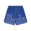 Projektantki szorty Rhude Shorts Summer Fashion Beach Pants Men High Quality Street Wear Red Blue Black Purple Pants Mens Krótkie US Siize676