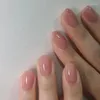 Fałszywe paznokcie 24pcs nagi różowy paznokcie