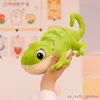 Peluche caméléon en peluche, animaux en peluche, poupée douce, cadeau d'anniversaire pour garçons et filles