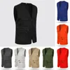 Mannen Vesten Mannen Multi-Pocket Klassieke Vest Casual Mouwloze Jas Plus Size Slim Fit Bovenkleding Mannelijke Kleding Pographer tactische Vest 230809