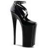 Dress Shoes Sexy Women Pumps Ultra 23cm Round Toe Platform Stiletto High Heels Pole Dance Ankle Buckle Strap 230809