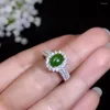 Bagues en grappe KJJEAXCMY Boutique Bijoux en argent sterling 925 incrusté d'un anneau de phénix en jade naturel pour la détection de support