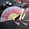 Chinese Style Products New Vintage Folding Fan Retro Chinese Bamboo Hand Folding Fan Dance Hand Fan Home Decoration Ornaments Craft Gift Fan