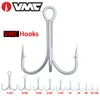 Fiskekrokar VMC Treble Hook Stärker ankare skarp 3x Strong Short Cut Fishhook Spoon Lures Artificial Bait 230809