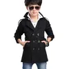 Tench coats autumn boy doublebreasted coat and long sections windbreaker kids jacket baby outerwear 516 years 230809
