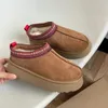 Designerskie kobiety buty śniegowe ciepłe platforma australijska but indoor australia tazz slipper but house zimowe leniwe botki futra z pudełkiem