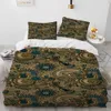 مجموعات الفراش Mandala Bohemia Flower Comforter مجموعة لحاف الغطاء السرير لحاف وسادة الملك الملكة الحجم طفل البالغ 230809