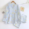 Kvinnors sömnkläder Höst 2023 Gravid pyjamas Set Cotton Girls Set Full Clothes Sleep Tops WPS032