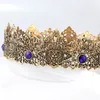 Wedding Hair Jewelry 18cm Royal King Round Black Tiaras Men Red Big Medieval Crowns Boys Witch Pageant Diadem Costume European Headpieces 230809
