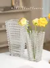 花瓶明るい花瓶の装飾フラワーアレンジメントクリアガラス風力光灯高級感覚水栄養緑色の植物230810