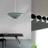 Hängslampor Postmodern tyglampa industriell form Förändrad hängande varm vit LED -tygskugga Lätt hem Lampara