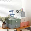 Hot Desktop Storage Box Drawer Style Cosmetic Desk Dormitory Desk Storage Box on Desk Organize Cabinet Shelves Storage Box Z230811