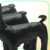 Cute New PVC Leather Dog Torsos Dog Models Dog Mannequins Leather Mannequin BlackWhite Standing Position Models dogs Pet toy 1set3924637