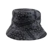 Шляпа шляпы с широкими кражами ковша шляпы Foxmother New Vintage Hip Hop Paisley Bucket Hats Black Navy Capeau Femme Caps Gorro Bucket Mens Hkd230810