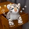 Animais de pelúcia de pelúcia 1 PC 43/52 cm Adorável leopardo brinquedos de pelúcia bonito simulação modelada bonecas recheadas macias reais como brinquedos de animais crianças crianças decoração presente