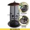 Garden Decorations Birds Giant Combo Screen Bird Feeder Finch 10lb Capacity Brown 230810