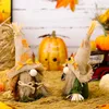 Осенние украшения для дома День Благодарения Гномы плюш осенний кухонный стол.