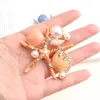 Pins Brooches Pomlee Enamel Sea Star Coral Starfish Brooches Women PearlAnimal Ocean Series Party Office Brooch Pins Jewelry Gifts HKD230807