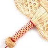 Kinesiska stilprodukter Naturliga miljömässiga gamla sommarhandvävda vävda halmhandfläktvänliga dekorativa handvävda fläktdekor R230810
