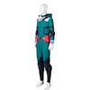 Anime My Hero Academia Cosplay Midoriya Izuku Deku Battle Cosplay Costplay Costume Unisex Costume Set Red Buty Halloween Suits Dress Nowy Y0903