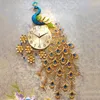 Wandklokken Moderne Kunst Klok Mode Creatieve Luxe Amerikaanse Woonkamer Grote Reloj De Pared Tableau Decoratie Muurschildering