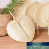 Peach Shaped Bamboo Fan Creative Hand Summer Cooling Trähandgjorda dekorativa vävda parti DIY Weddin Fans China Supplies