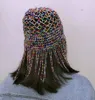 Bijoux de cheveux de mariage fille exotique acrylique perlé danse du ventre tête chapeau chapeau bandeau accessoire casque pour la fête montrant 230809