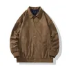Mens Jackets Autumn Suede Jacket Men Fashion Oversized Casual Retro Streetwear Hiphop Loose Bomber Short Coat M3XL 230810