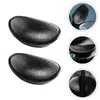 Dinnerware Sets 2Pcs Ceramic Chopsticks Holder Chopstick Rest Spoon Fork Brush Stand Black Pebble Set