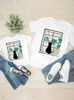 Familie bijpassende outfits Kat Plant Trend Mooie kleding Vrouwen Kid Zoon Kind Zomer Familie bijpassende outfits Moeder Mama Moeder T-shirt Tee T-shirt Kleding