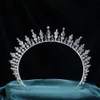 Bruiloft Haar Sieraden Luxe Bruids Accessoires Kronen En Tiara AAA Zirconia Bruiden Diadeem Hoofdband Party Hoofdtooi 230809