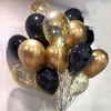 Feestartikelen voor andere evenementen 40 stks 30 cm Goud Zwart Latex Confetti Ballonnen Volwassen Man Vrouwen Gelukkige Verjaardag Feest Decoraties Afstuderen Ramadan Eid Mubarak 230809