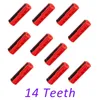 Monofilament Line 10Pcs 13Teeth14Teeth Nylon Pom Orange 230825