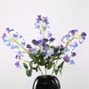 Decorative Flowers Artificial Pea Wedding Home DIY Decor Plastic Silk Bouquet Accessories Craft Fake Flower Plant Christmas Decoration