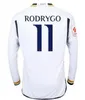 23 24 LGスリーブレアルマドリードサッカージャージーロドルゴベリンガム2023 2024 Vini Jr Tchouameni Football Shird Camiseta De Futbols Uniforms Modric Fans Player