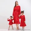 Bijpassende familie-outfits NIEUW Bijpassende familie-outfits Moedermeisjesjurk Family Look Moeder Baby Dochter Zomervakantie-outfits Effen kleurprint