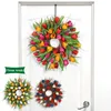 Decorative Flowers 17 Inch Simulation Long Leaf Garland Wall Hanging Door Decoration Fashionable And Simple Room Living