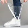 Sacs de rangement Couvre-chaussures de pluie à tube haut avec bord pressé Semelle épaissie Résistant à l'usure Résistant à la pluie Unisexe Réutilisable PVC Extérieur