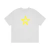 Herr t-skjortor femspetsiga stjärnmönster tryckt t-shirt mode kortärmade kläder högkvalitativa sommar- och kvinnors t-shirts